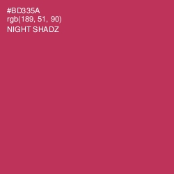 #BD335A - Night Shadz Color Image